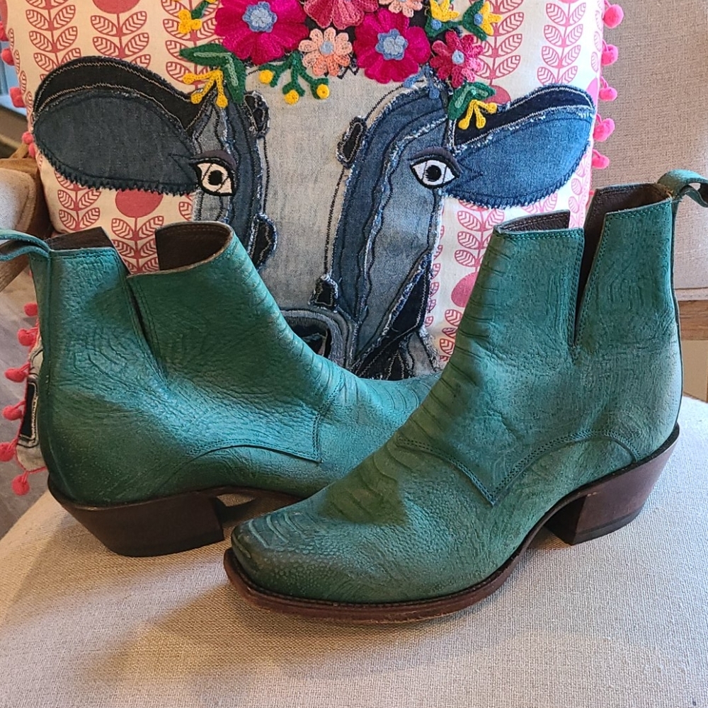 Nocona Turquoise Booties 8